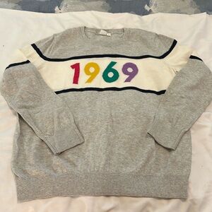 Gap “1969” gray cotton sweater size Large